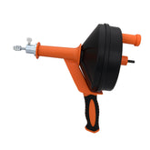 Power Manual Drain Auger  Snake Cleaner Plumbing Sink Pipe Unblocker Plunger